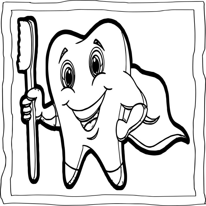 Animal teeth coloring pages