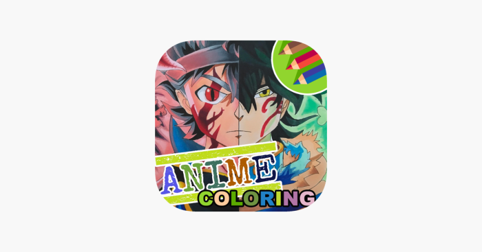 Anime coloring book app