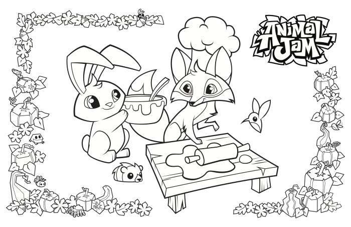 Animal jam coloring pages lynx