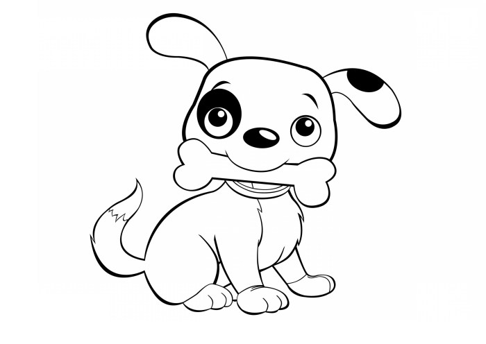 Animated dog coloring pages