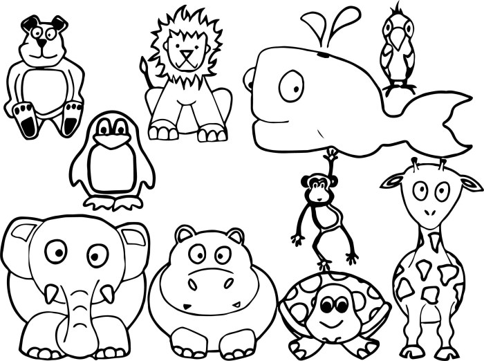 Free animals coloring sheets