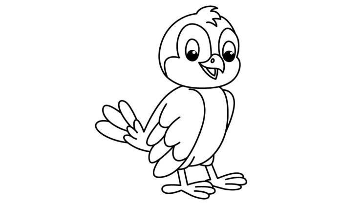 Coloring pages bird cartoon printable choose board kids