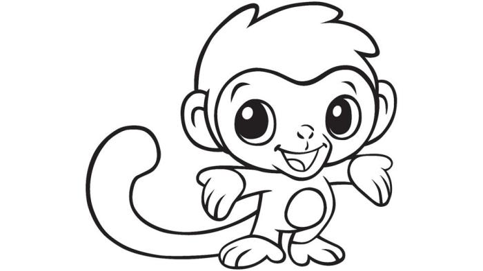 Animal alphabet monkey coloring pages printable