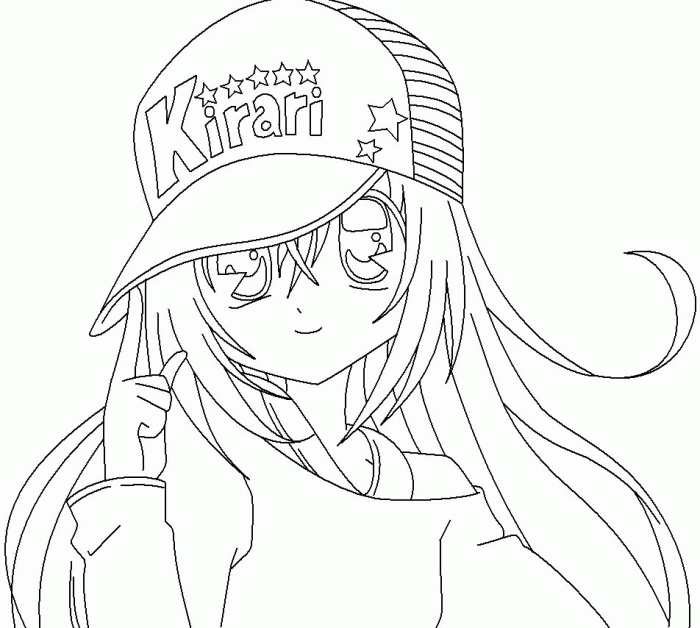 Formal anime coloring pages