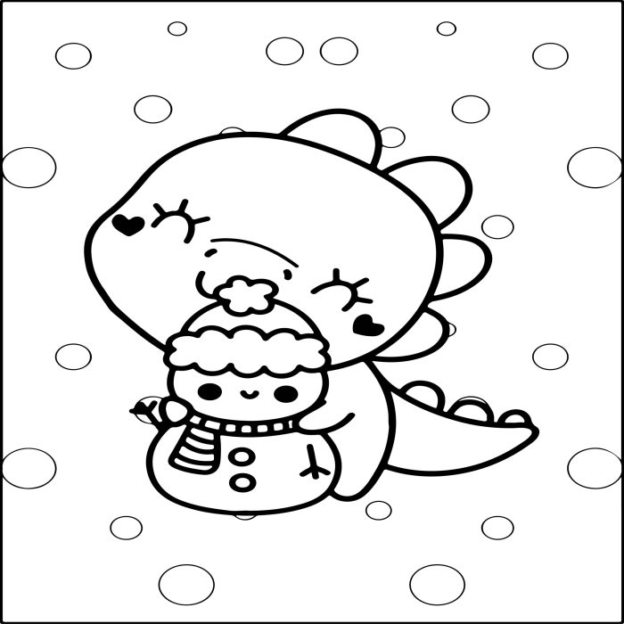 Christmas animals coloring pages