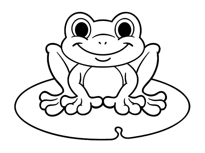 Animal Baby Frog Coloring Page Fun & Educational