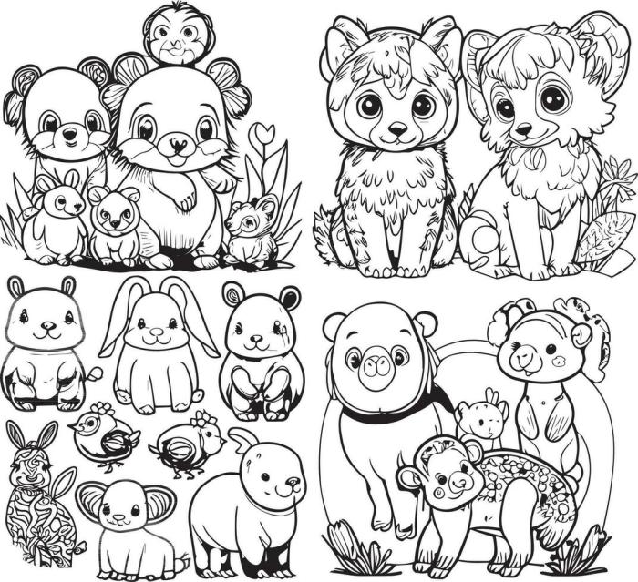 Animal coloring pages that are adorable