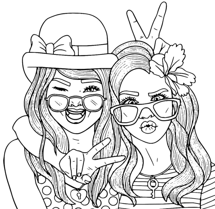 Animation bff coloring pages