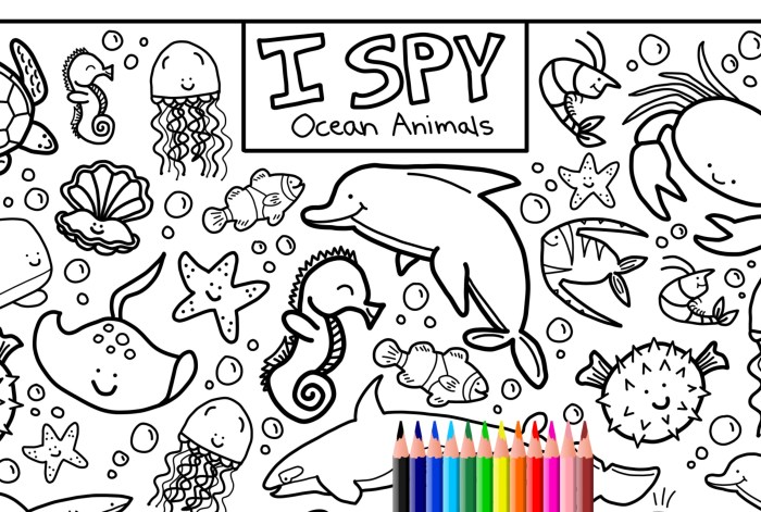 Animals of the sea coloring pages