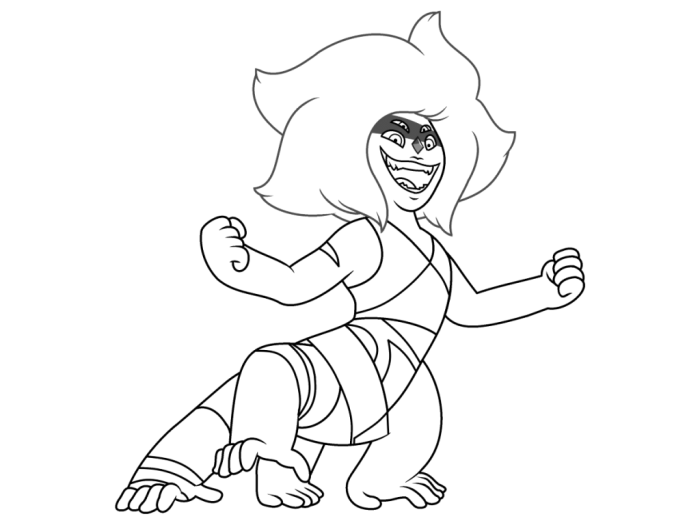 Animated peridot coloring pages