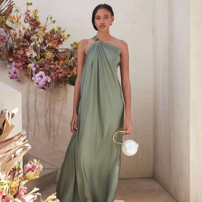 Elegant long dresses for wedding guests