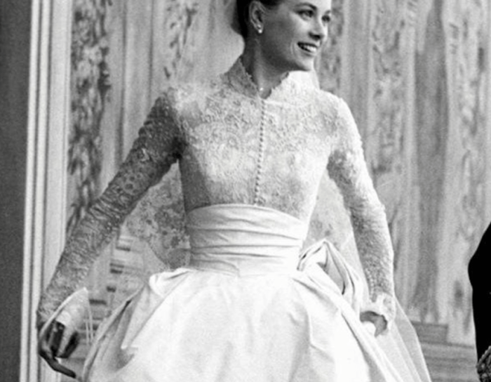 Grace kelly inspired wedding dress