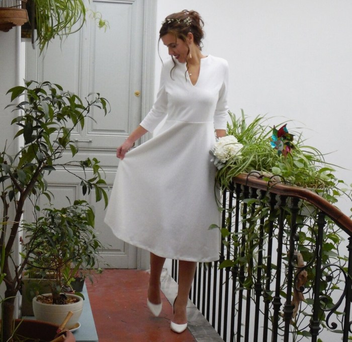 Long sleeve dress for winter wedding