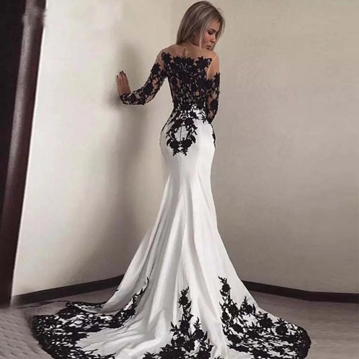 Goth wedding dress white