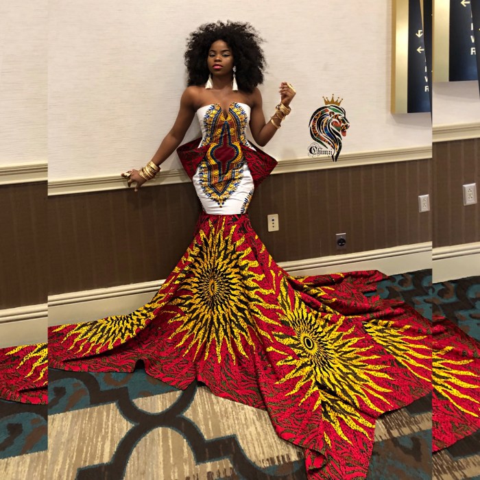 Prom ankara dashiki kente gown choosing