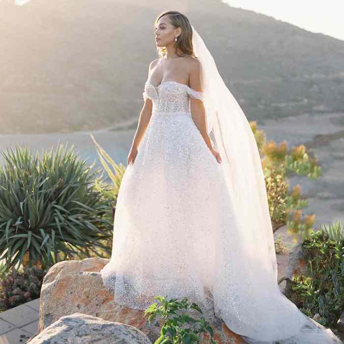 Off Shoulder Wedding Dresses with Sleeves